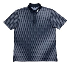 Pxg Darkness Skull 26 All Over Print Aop Performance Golf Polo Black Size M picture