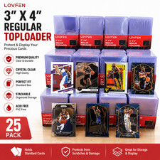 1000/500/200/100 Top Loaders Regular 3x4 Toploaders For 35pt Sporting Cards picture