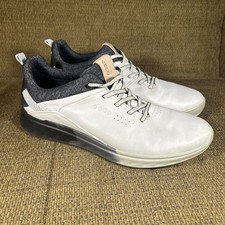 Womens Ecco Golf S-Three Leather Gore-Tex Spikeless Golf Shoe Women Size 9 White picture