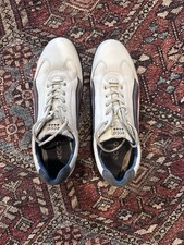 Ecco Men’s white, red, blue Golf Shoes, EU42, US9 picture