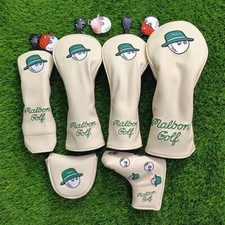 Golf Club Head Covers Driver Fairway Wood Hybrid Ut Putter Mallet Headcover Sets picture