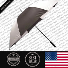 60 Inch Large Golf Rain Umbrella In Black And White For Golf Bag.view Sold Histo picture
