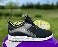 FootJoy Superlites Xp Black Golf Shoes 58075 Size 10W US  Men’s Golf Sneakers picture