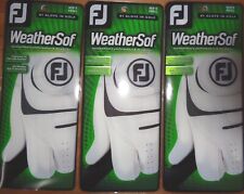 THREE (3) New FootJoy WEATHERSOF Golf Gloves, PICK A SIZE, LEFT or RIGHT picture