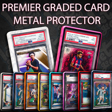 Psa/bgs Magnetic Metal Slab Uv Protector Case Graded Cards Holders Display Case picture