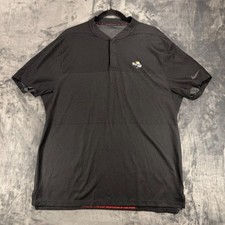 Nike Dri-FIT ADV Tiger Woods Collection Bay Hill Golf Polo Black Mens L picture