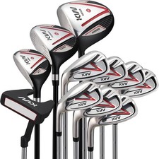 Kvv Men Complete Golf Clubs Set, 11 Piece Without Bag Left Handed Used picture