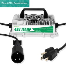 48v 15a Golf Cart Lead-acid Battery Smart Charger For Club Car Ds Precedent picture