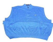 Jack Nicklaus Men's Golf Sweater Vest, Blue 1/4 Zip WING FOOT-(XXL) New picture