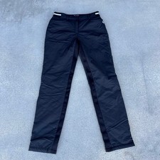 Louis Castel Womens Quilted Golf Pants Black Insulated Straight Leg 3lpt141 64 picture