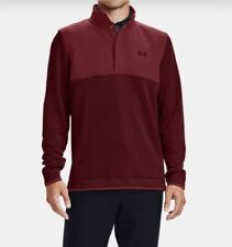 Under Armour Mens Storm Sweater Fleece ½ Snap Golf Jacket 1356660 Red XL New picture