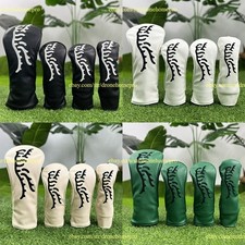 New-Tiger Golf Wood Head Cover Headcover PU Driver Fairway Hybrid Club Cover picture