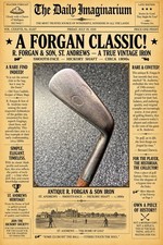 Antique Hickory Shaft R. Forgan & Son, St Andrews — Smooth-face Iron, C.1890s picture