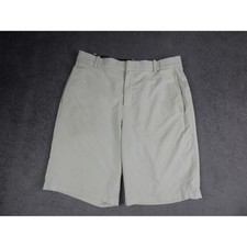 Nike Dri-fit Golf Shorts Mens 32 Standard Fit Beige Stone Flat Front Performance picture