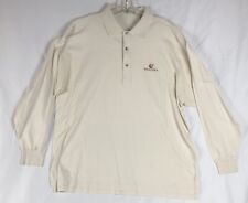 FAIRWAY & GREENE Mens 1/4 Button Pullover Long Sleeve Custom Logo XL 100% Cotton picture