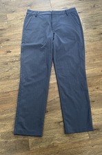 Puma Cobra Dry Cell Gold Slacks 33x32 Performance Blue Checkered Straight Leg picture