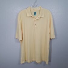 Pro Tour Airplay Golf Shirts Mens XL Extra Large Yellow Short Sleeve Golfer picture