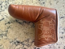 New Scotty Cameron Rawhide Brown Leather Putter Headcover Golf Limited Cover picture