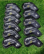 11pcs Ping G430 No.4-9.w.45.50.54.58 Golf Club Iron Head Cover Leather Magnetic picture