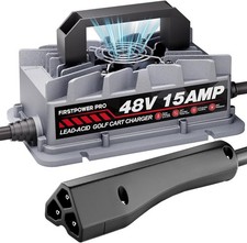 Golf Cart Charger, 48V 15A Golf Cart Battery Charger for EZGO RXV & TXT with 3 P picture