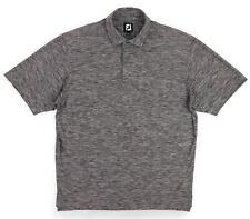 FootJoy Golf Polo Shirt Men’s Large Gray Lisle Space Dyed Self Collar 22323 picture