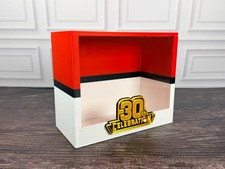 30th Celebration Pokemon Etb Display Case 3d Printed Magnetic Red White Black picture