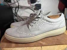 ECCO Gray Hybrid 2 Mens EU 46 Spikeless Golf Shoes Leather Casual Wingtip US 12 picture
