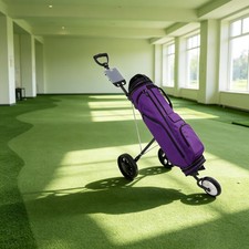 Golf Push Cart Compact Golf Push Cart Trolley Foldable 3 Wheel Golf Push Cart picture