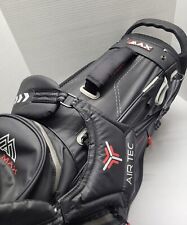 Big Max Dri Lite Hybrid Golf Bag 14 Way Divider 7 Pockets Rain Hood Black/Red picture