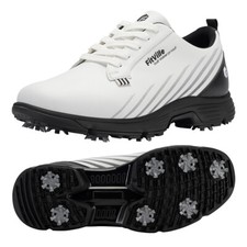 Fitville Men's Spiked Golf Shoes Water-resistant Lightweight W/ Removable Spikes picture