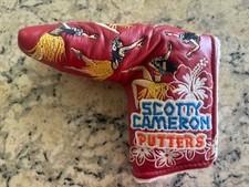 New Scotty Cameron 2012 Hula Girl Mahalo Hawaii Red Blade Putter Head Cover picture