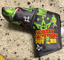 Scotty Cameron Eddie Mame Putter Headcover Black/green Leather Embroidered picture