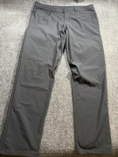 Lululemon Pants Mens 38x32 Gray Stretch Microfiber Chino Straight Leg Casual picture