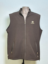 Linksoul Mens Xl Bandon Dunes Golf Vest Black Fleece Lined Softshell Full Zip picture