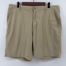 Footjoy Golf Shorts Mens 38 Tan Khaki Performance Stretch Flat Front Technical picture