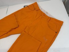 Puma Dry Cell Golf Pants 32x32 Water & Wind Repellent Orange Rickie Fowler picture