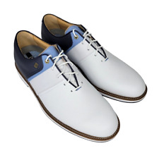NEW 2024 FootJoy Dryjoys Premiere Series Packard Golf Shoes White/ Navy, 12 M picture