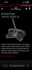 Scotty Cameron Phantom 11r Oc Spec Iii Putter Rh 34” picture