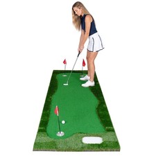 10 X 3.5ft Golf Putting Green With 3 Hole Cups & 3 Flags, 3 Hole Covers For Home picture