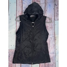 Nike Golf Tour Pro Performance Dri-FIT Vest Black Full Zip Hood Womens Small picture