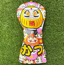 Craftsman Golf Daruma Japanese Pattern Driver Headcover Yellow/Multicolor picture