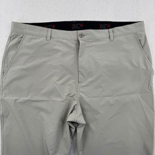 Johnston & Murphy Mens Xc4 Performance Golf Pants Khaki Stretch 40r (40x32) picture