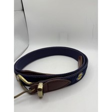 YRI PGA National Resort Palm Beach Gardens Navy Ribbon Golf Belt Mens 44 USA picture