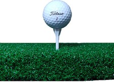 Premium Super Tee Golf Mat 4 Feet X 5 Feet Tee Line Mat - Holds A Wooden Tee picture