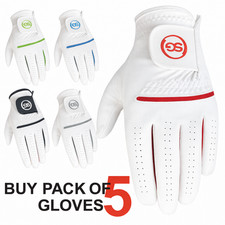 Pack Of 5 Sg Men All Weather Golf Gloves Cabretta Leather Palm Patch And Thumb picture