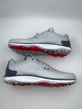 Under Armour UA Drive Glide Spikeless Men Sneaker 13 Gray Golf Shoes 6006123-014 picture