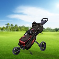 3 Wheel Folding Lightweight Golf Push Cart Golf Trolley Golf Bag Pull Cart picture