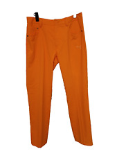 PUMA Cobra Golf Dry Cell Pants Mens Tag Sz 30x32 Orange Chino Performance picture