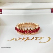 New.rose Gold And Redcartleagate Clash De Ring Size 6 picture
