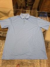 Nike Golf Dri-fit Men’s Polo Shirt Xxl Blue Standard Fit Short Sleeve 0056 picture